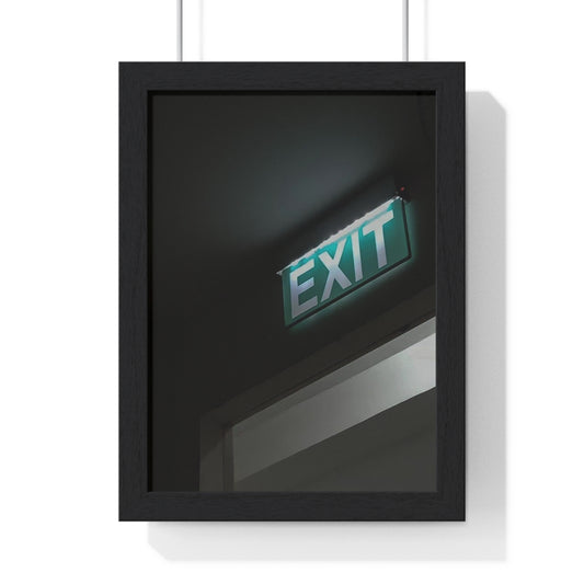 Premium Framed Vertical Poster exit